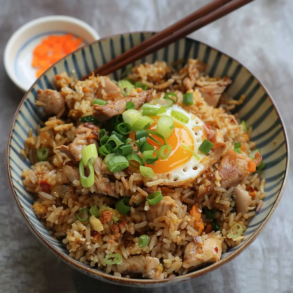 Khao Pad Kaï sauté au wok