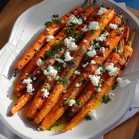 Carottes rôties épicées et fêta