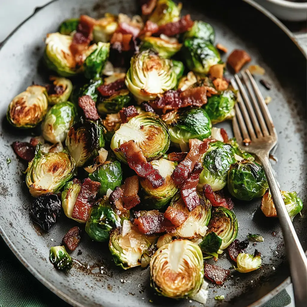 Une assiette noire remplie de petits choux dorés garnis de morceaux de lardons croustillants.