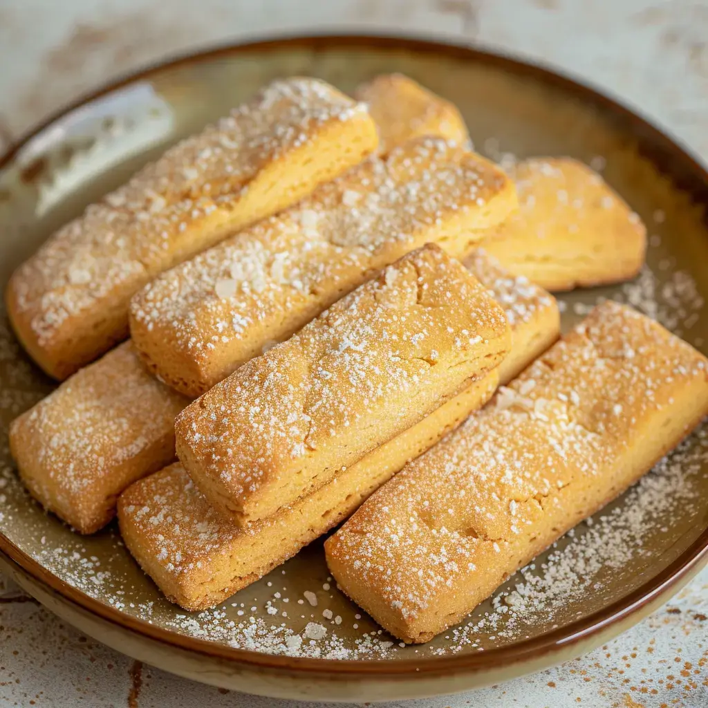 Zézettes de Sète dorées traditionnelles saupoudrées de sucre cristal, disposées élégamment sur un plat de service