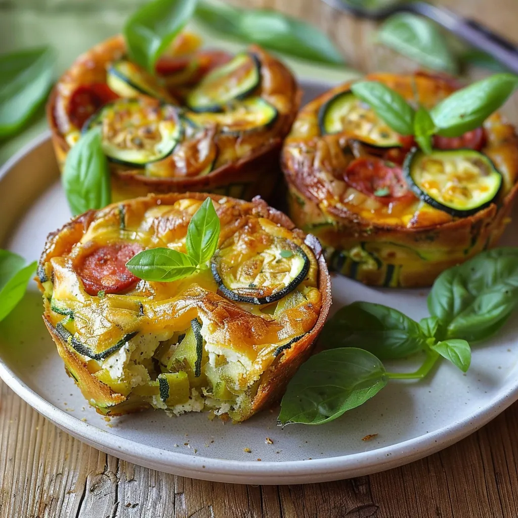 Mini-clafoutis courgettes, chorizo & chèvre Une préparation traditionnelle