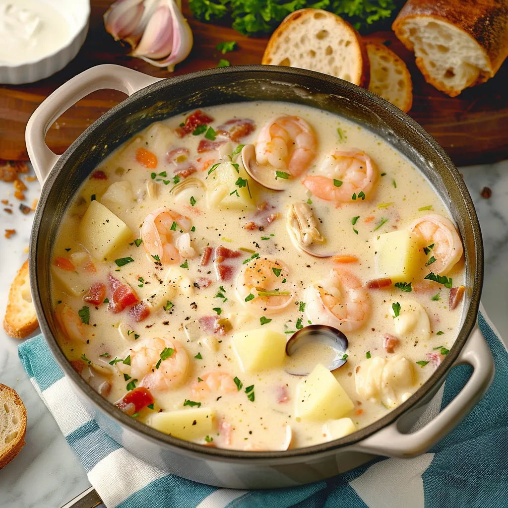 Image de soupe aux fruits de mer