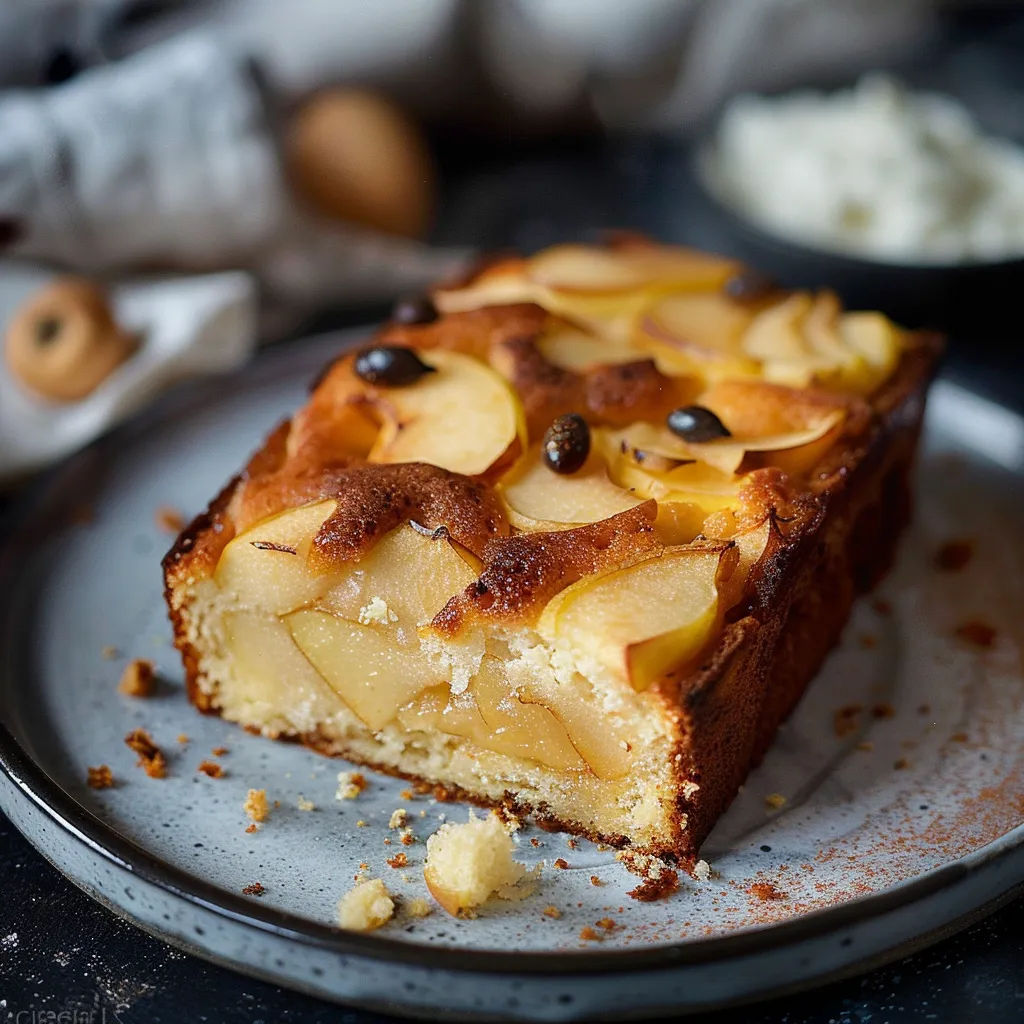 Gâteau léger Skyr et pommes facile
