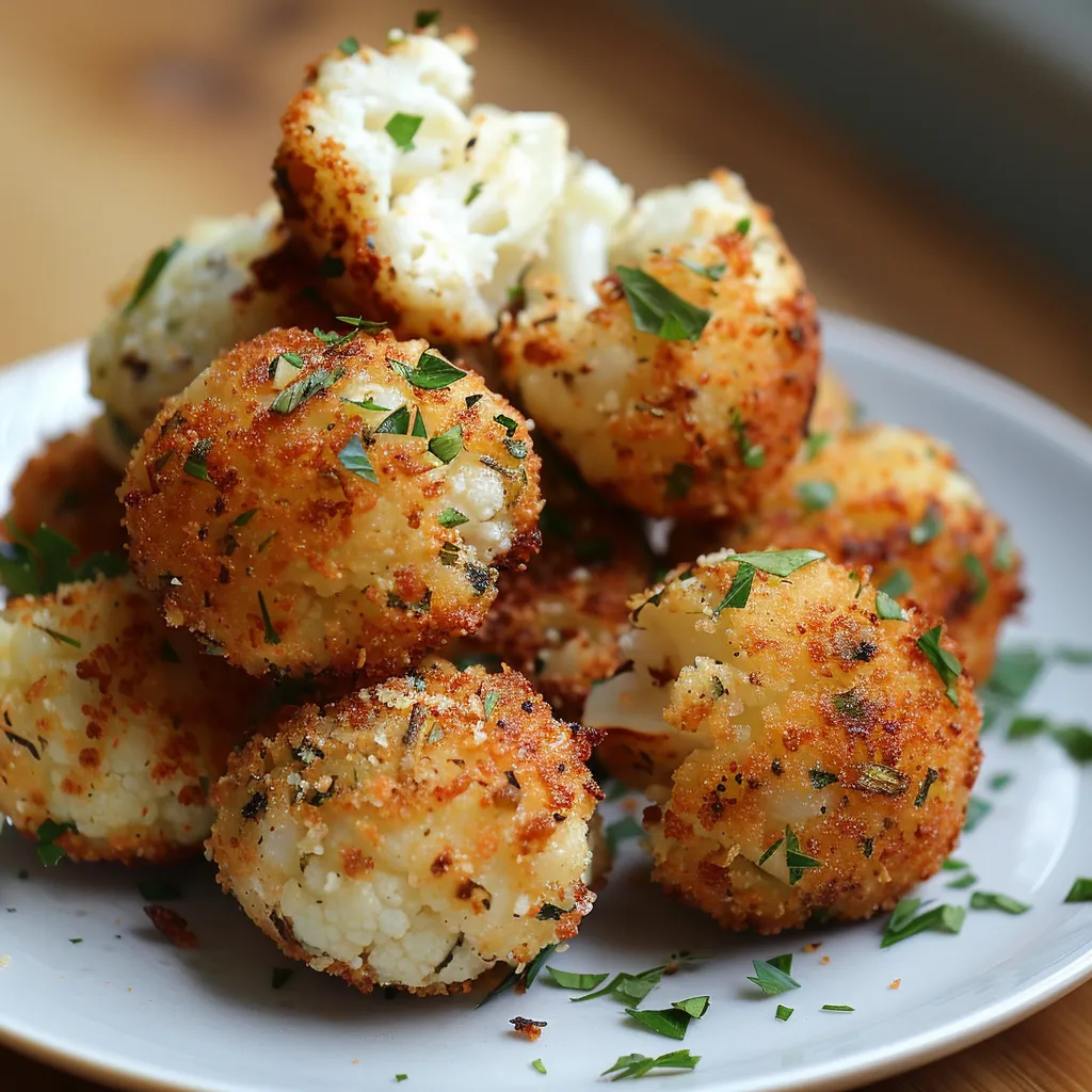 Chou-fleur croustillant au parmesan façon croquettes – Simple et healthy