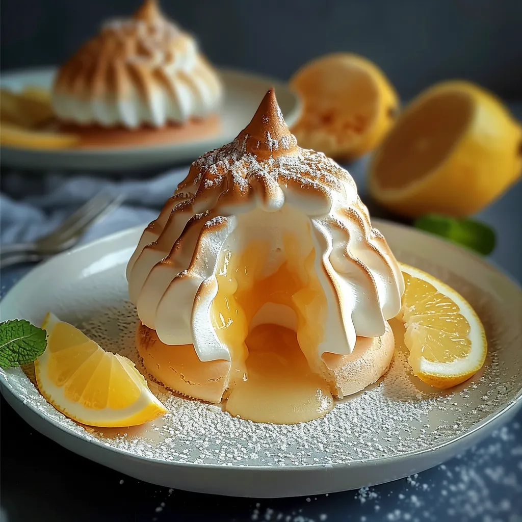 Charlotte citron meringuée ultra gourmande