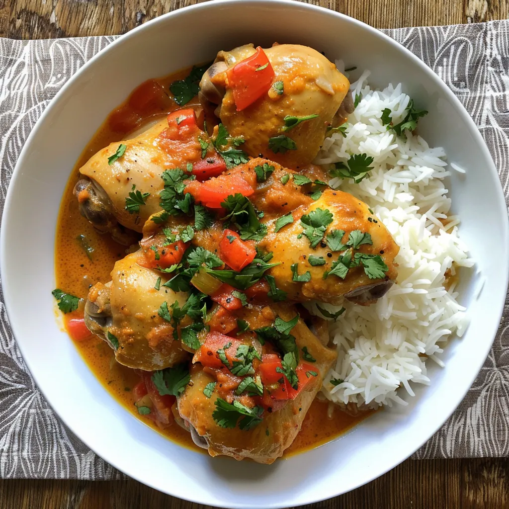Poulet au coco réunionnais à partager