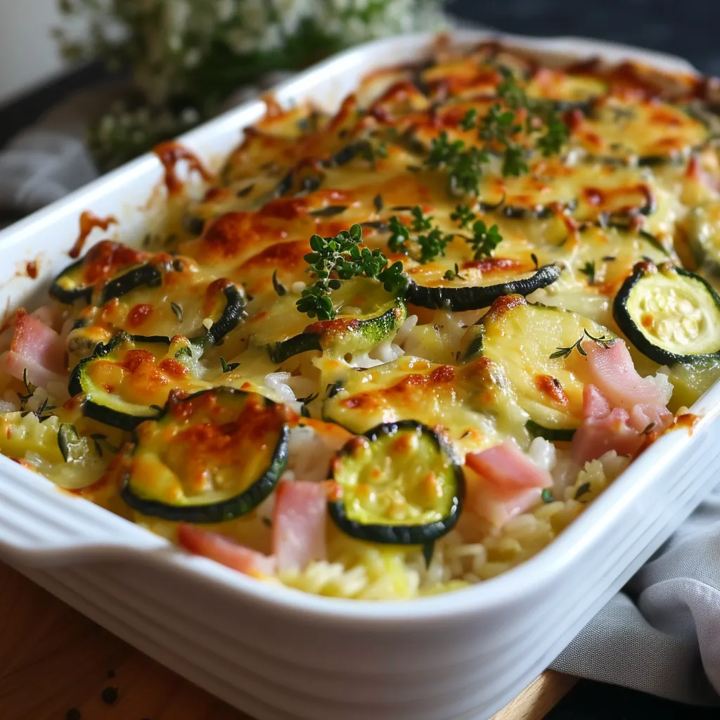 Gratin familial courgette revisité