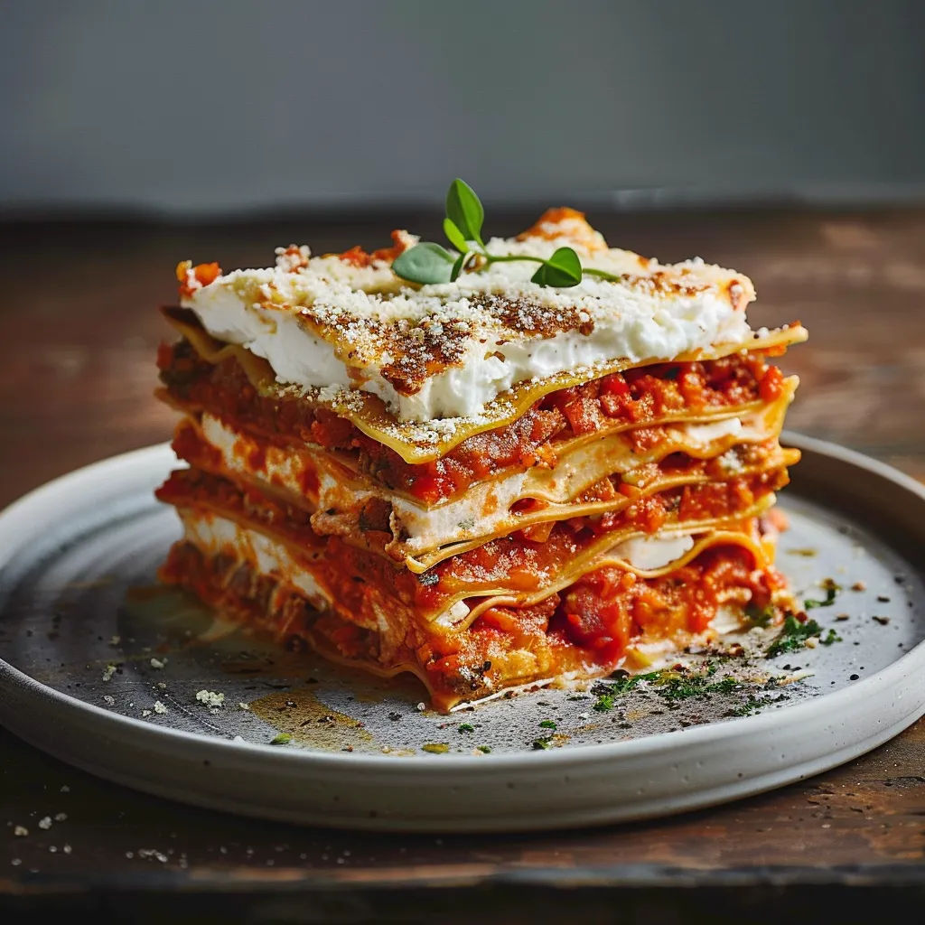 Lasagnes patate douce lentilles
