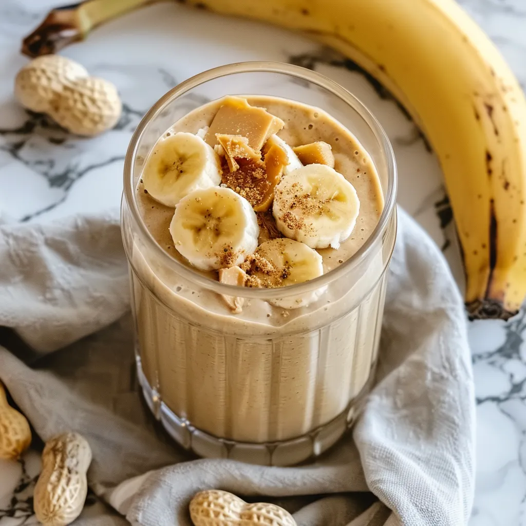 Smoothie crémeux cacahuète banane