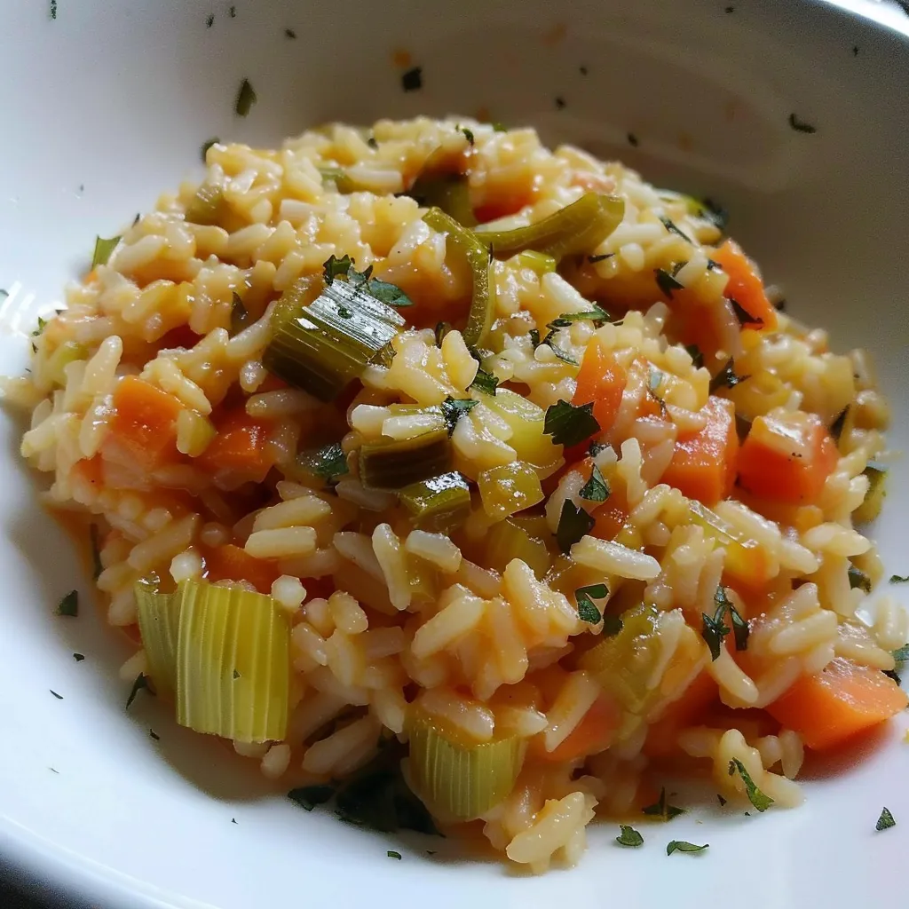 Pirasa riz poireaux carottes
