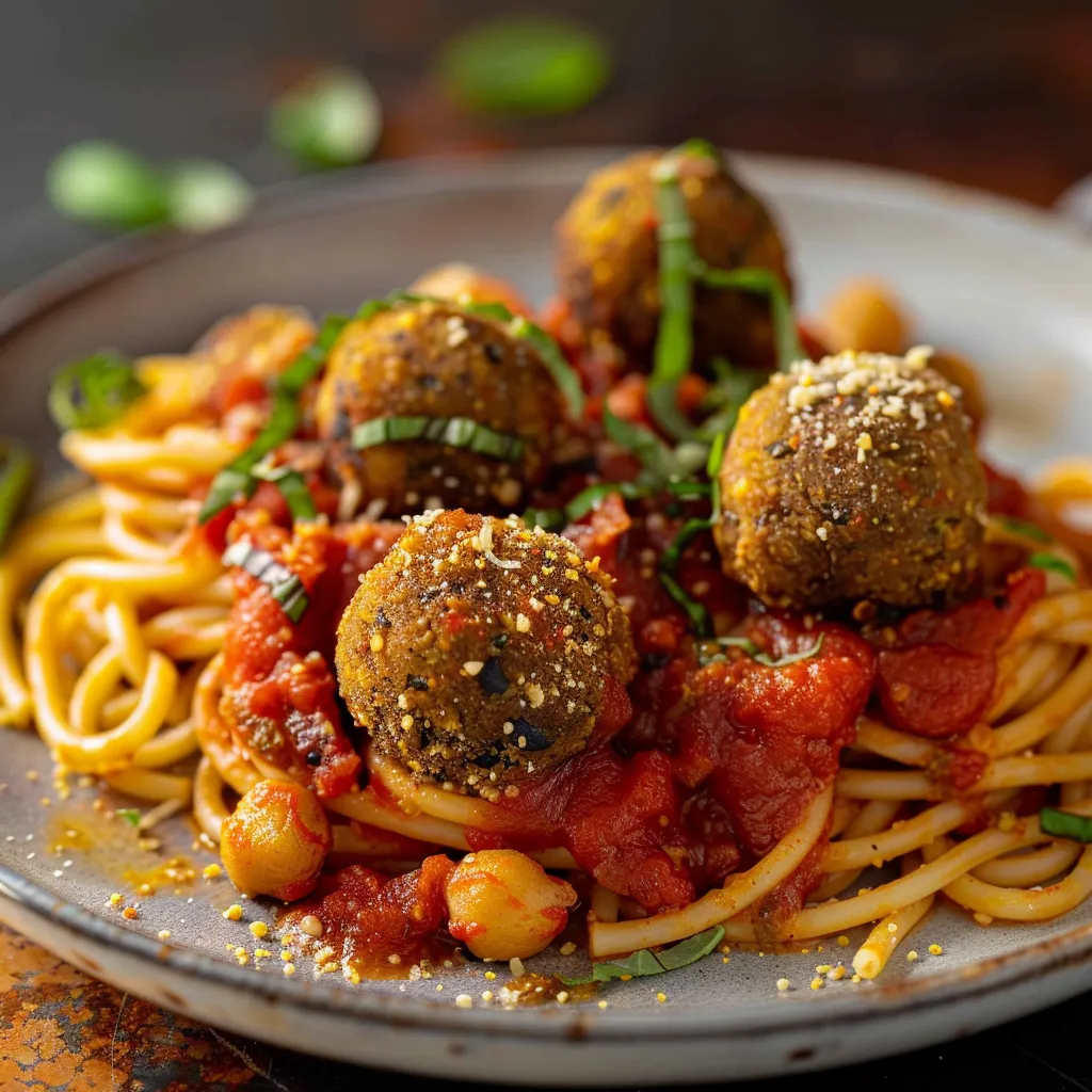 Boulettes aubergines pois chiches