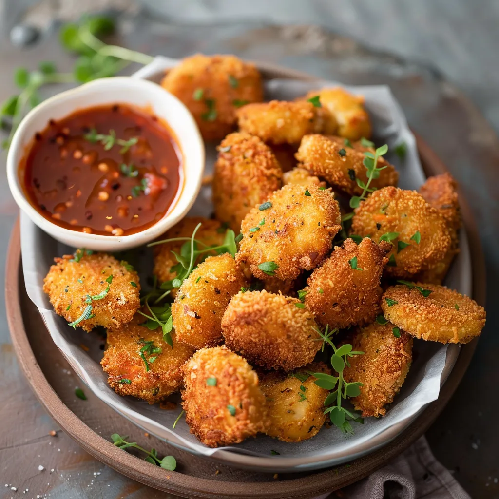 Nuggets de pois chiches croustillants