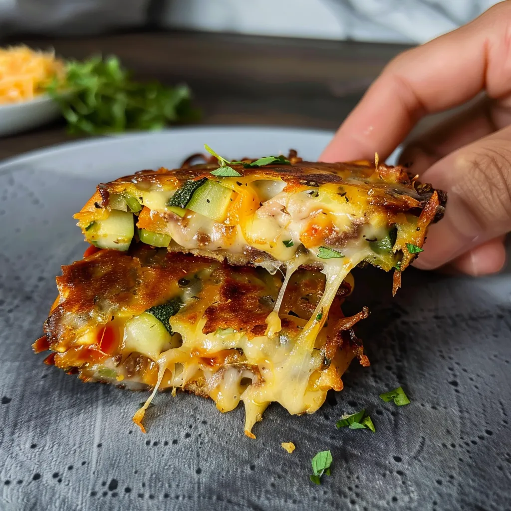 Galettes croquantes légumes et fromage