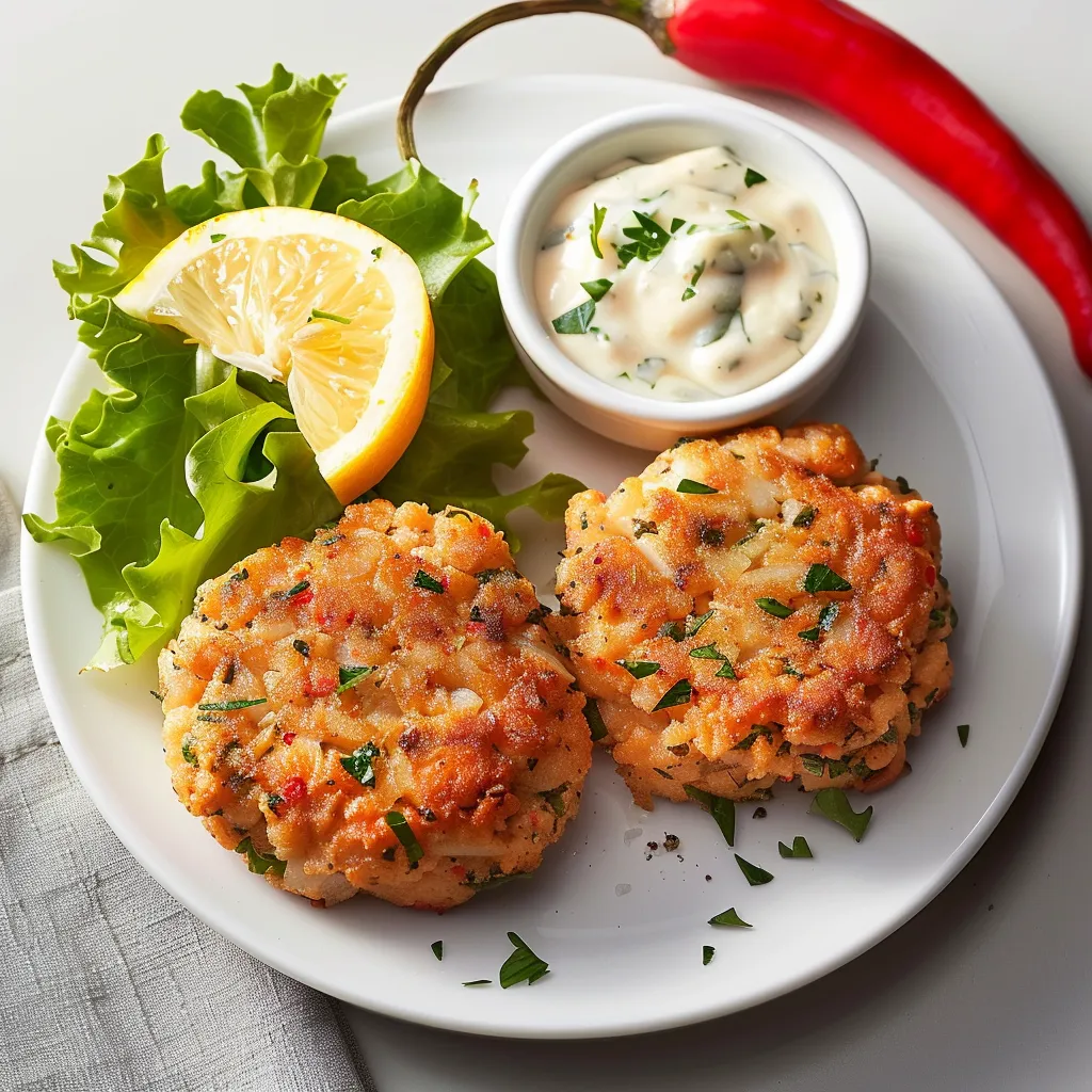 Croquettes crabe sauce citron