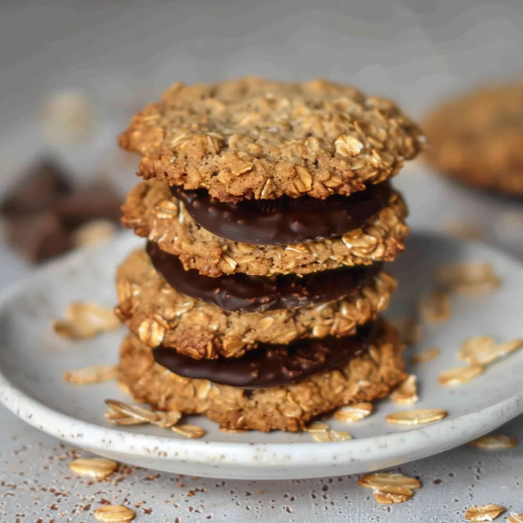 gros cookies maison avoine chocolat noir