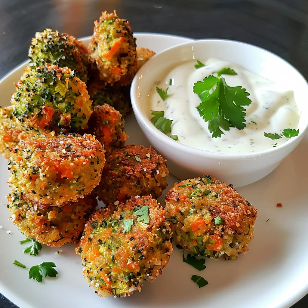 Croquettes de brocolis et carottes