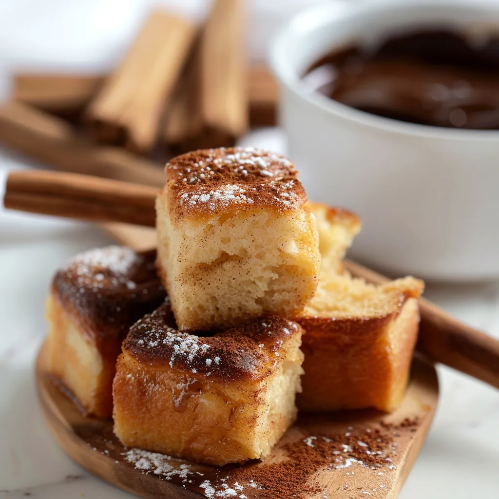 Cubes de brioche dorée à la cannelle façon dessert facile et ultra gourmand