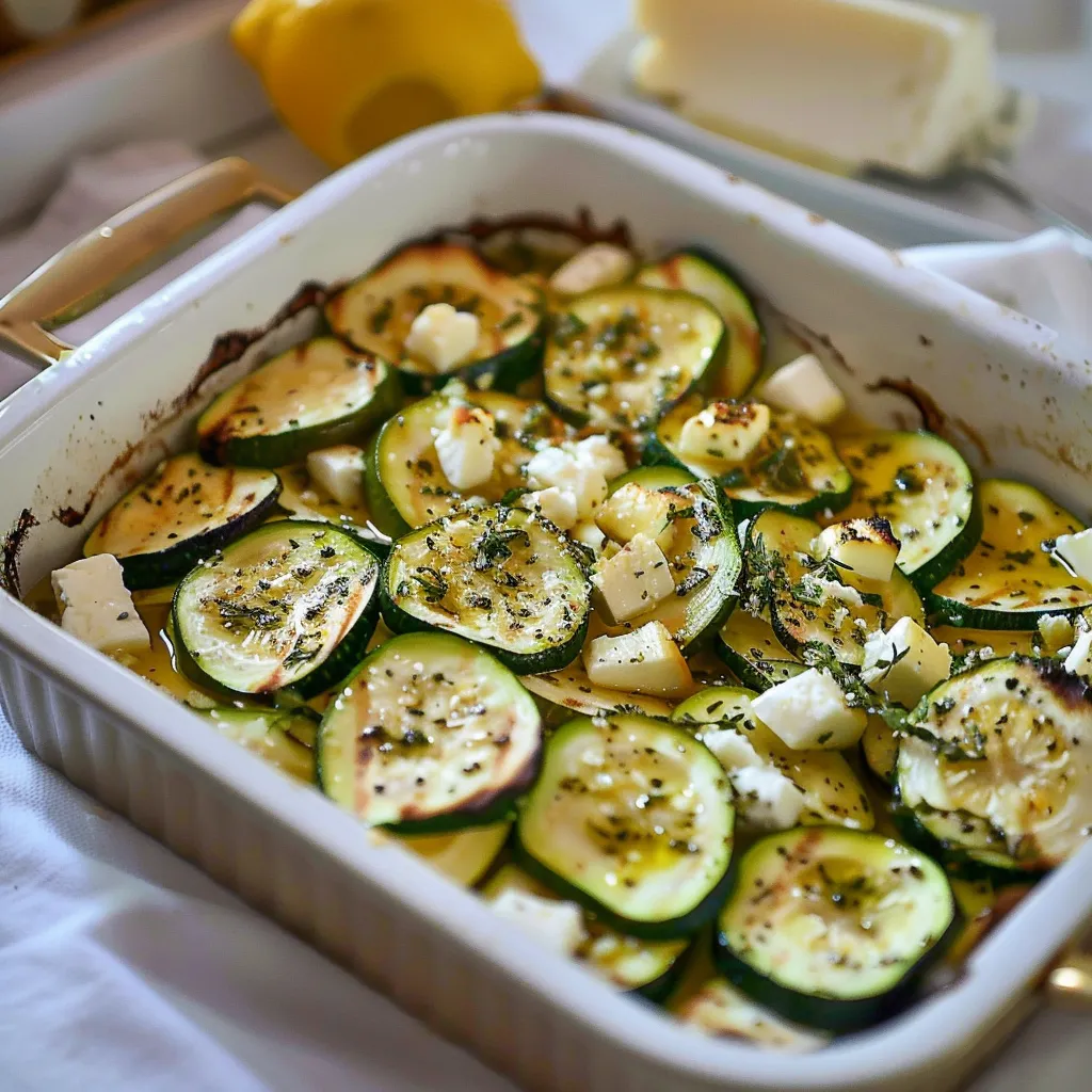 Courgettes et feta au four | Plat du sud simple