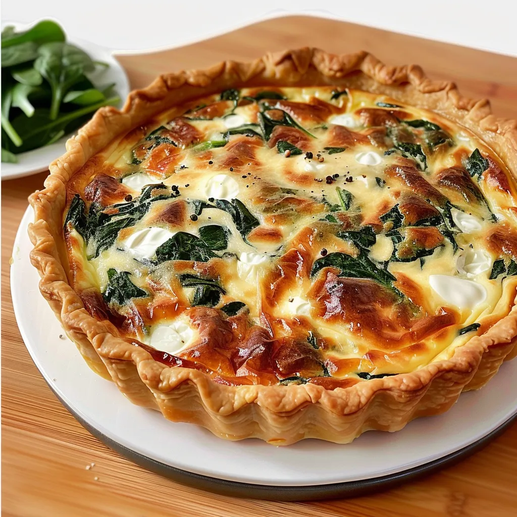 Quiche Boursin épinards moelleuse et simple