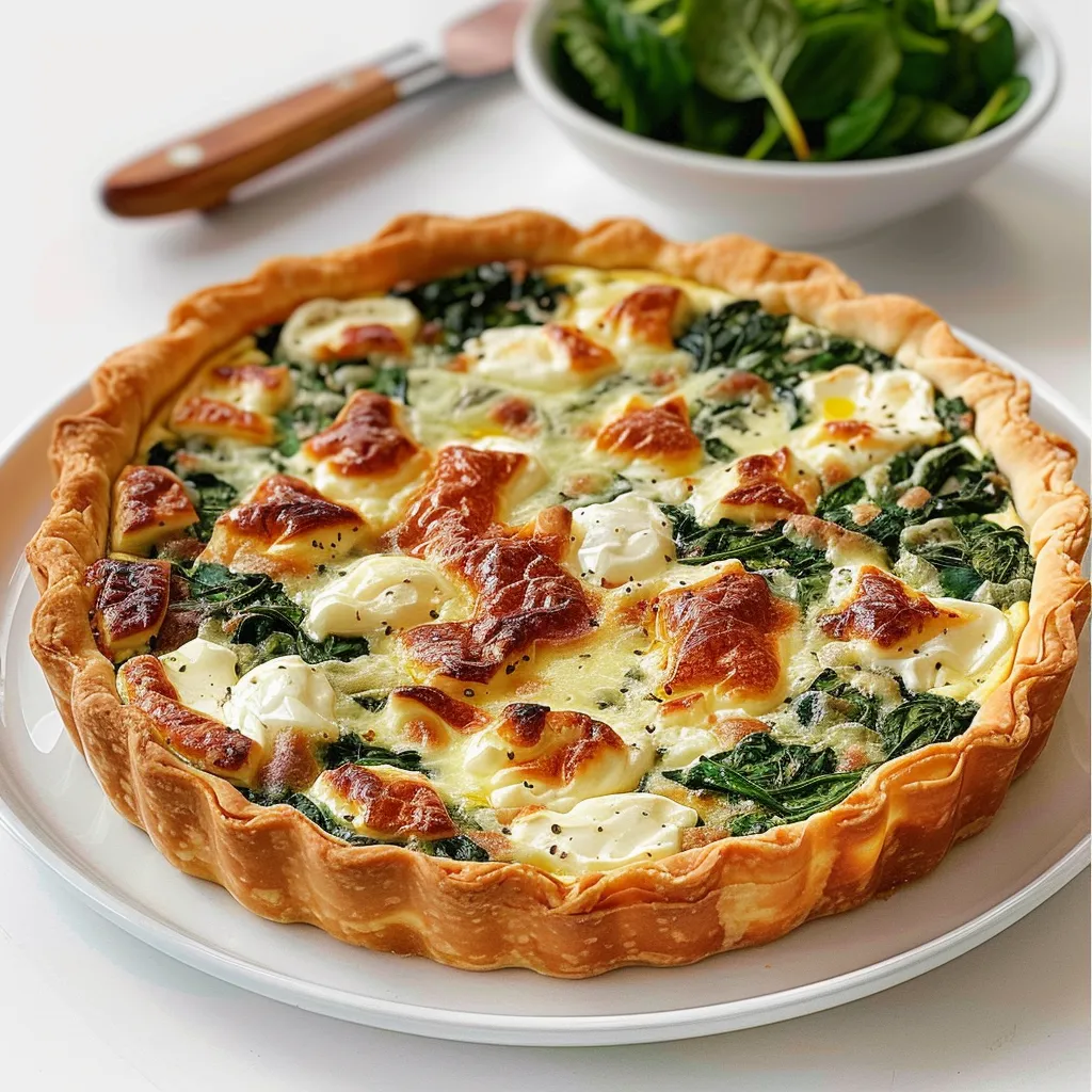 Quiche Boursin épinards, simple et gourmande
