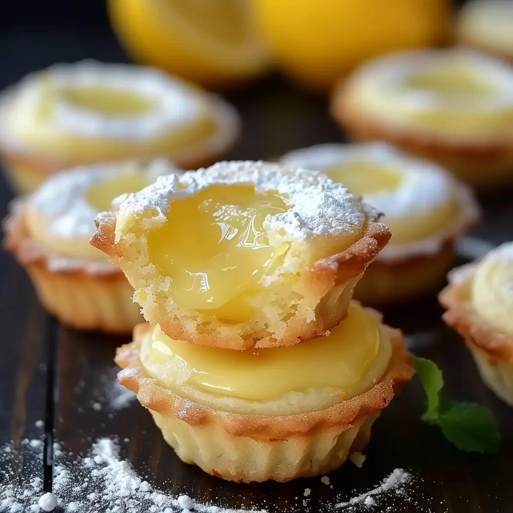 Mini-Sablés Citron - Base Biscuit et Crème Légère