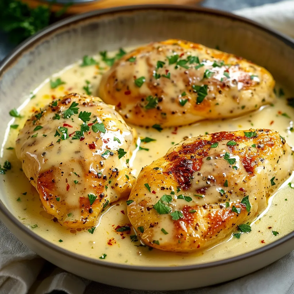Poulet sauce fromage crémeuse facile
