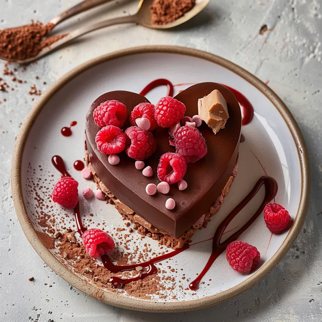 Dessert chocolat framboise, parfait pour la Saint-Valentin