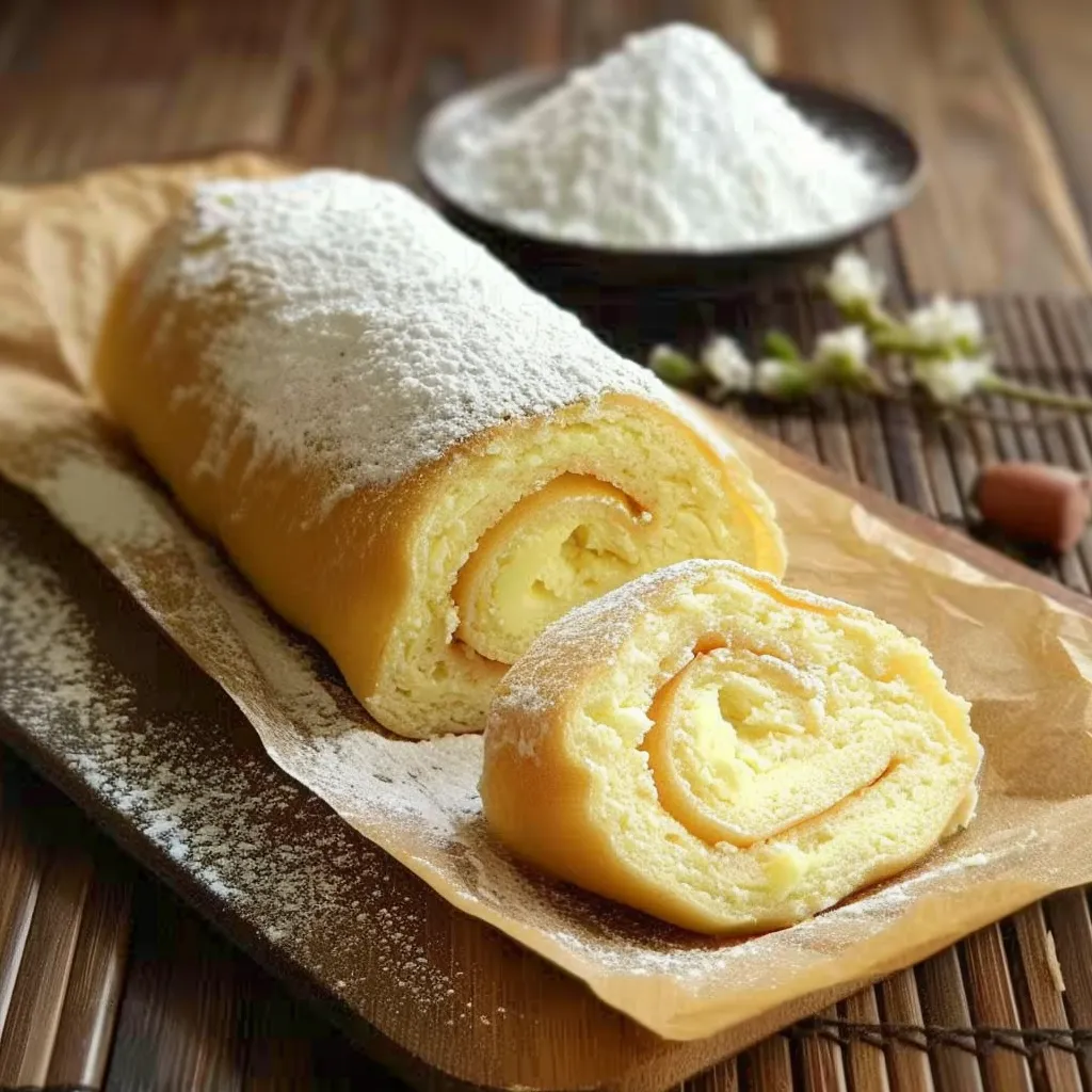 Biscuit coton japonais à rouler pour bûche
