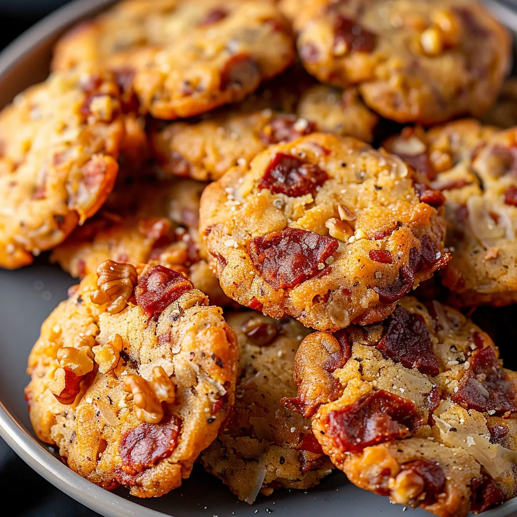 Cookies salés tout chorizo et parmesan