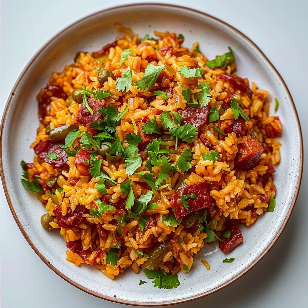 Riz mexicain chorizo lardons à partager