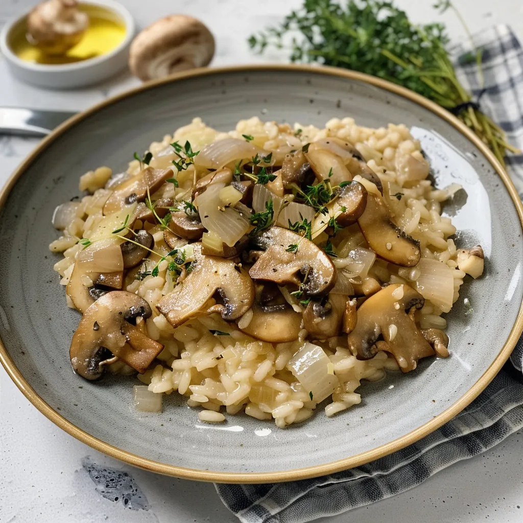 Risotto champignons facile