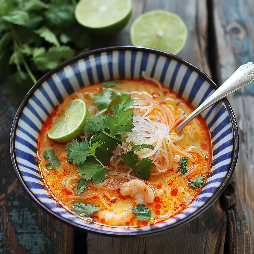 soupe thaï coco avec gingembre citronnelle (15 min)