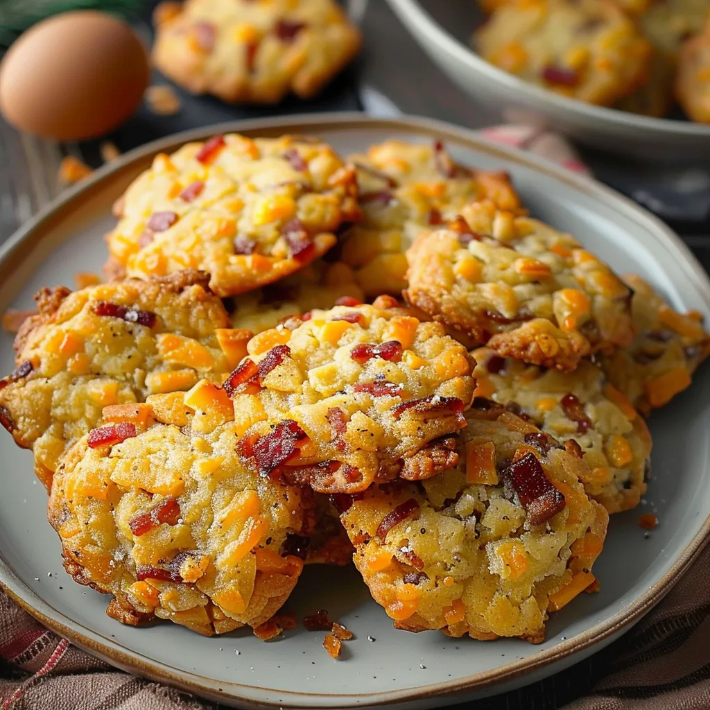 Cookies Salés Bacon Cheddar - Apéro Gourmand