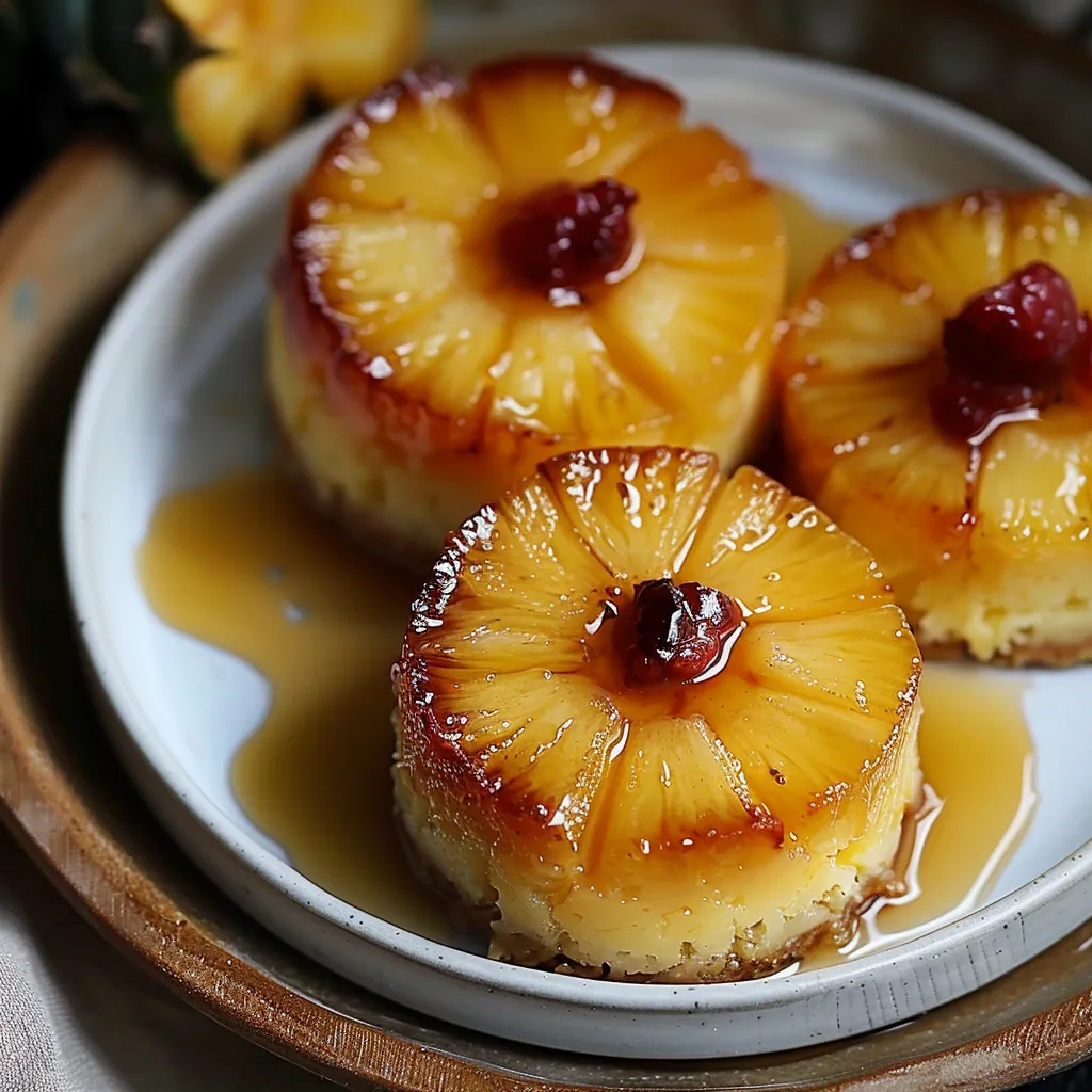 Mini cheesecakes ananas - dessert fondant