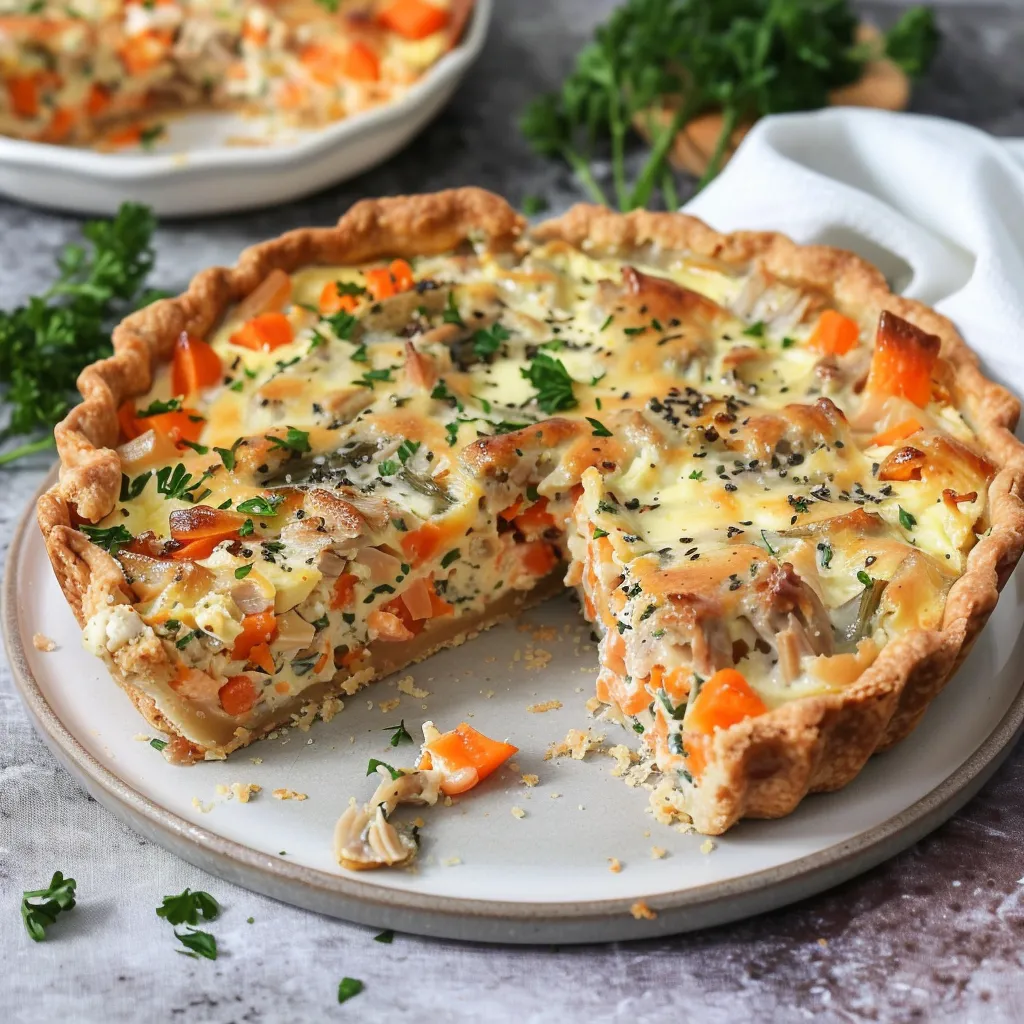 Quiche carottes thon facile