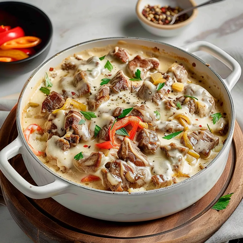 Cocotte Gratinée Bœuf Fondue - Plat Facile