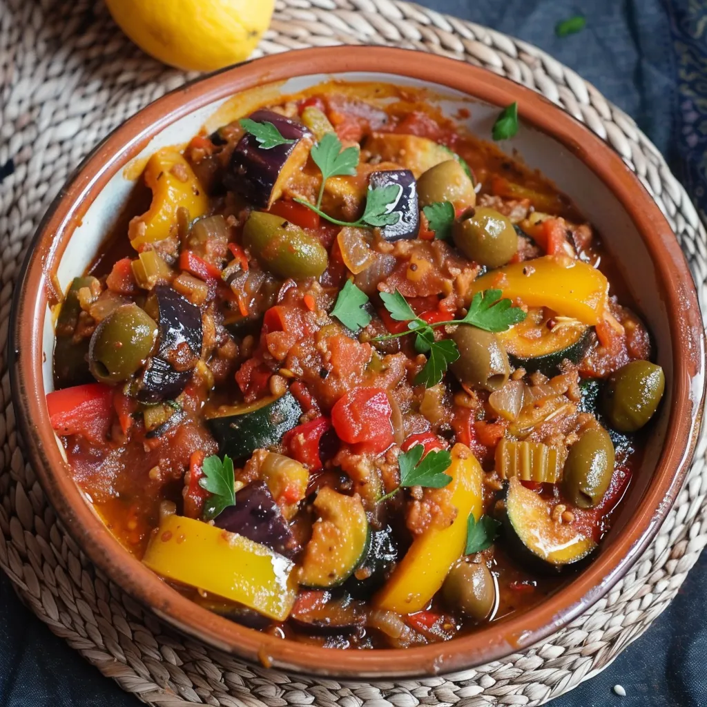 Tajine végétarien légumes été