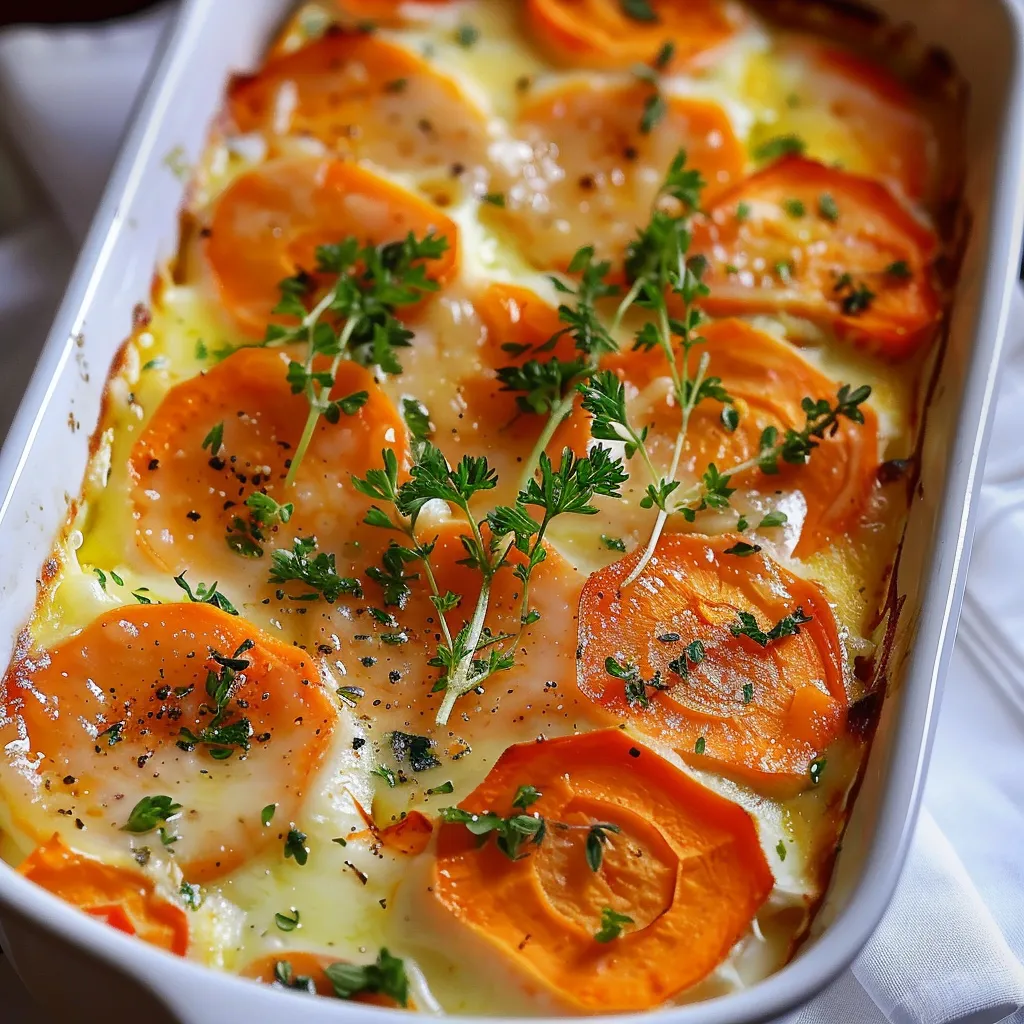 Gratin carottes super léger