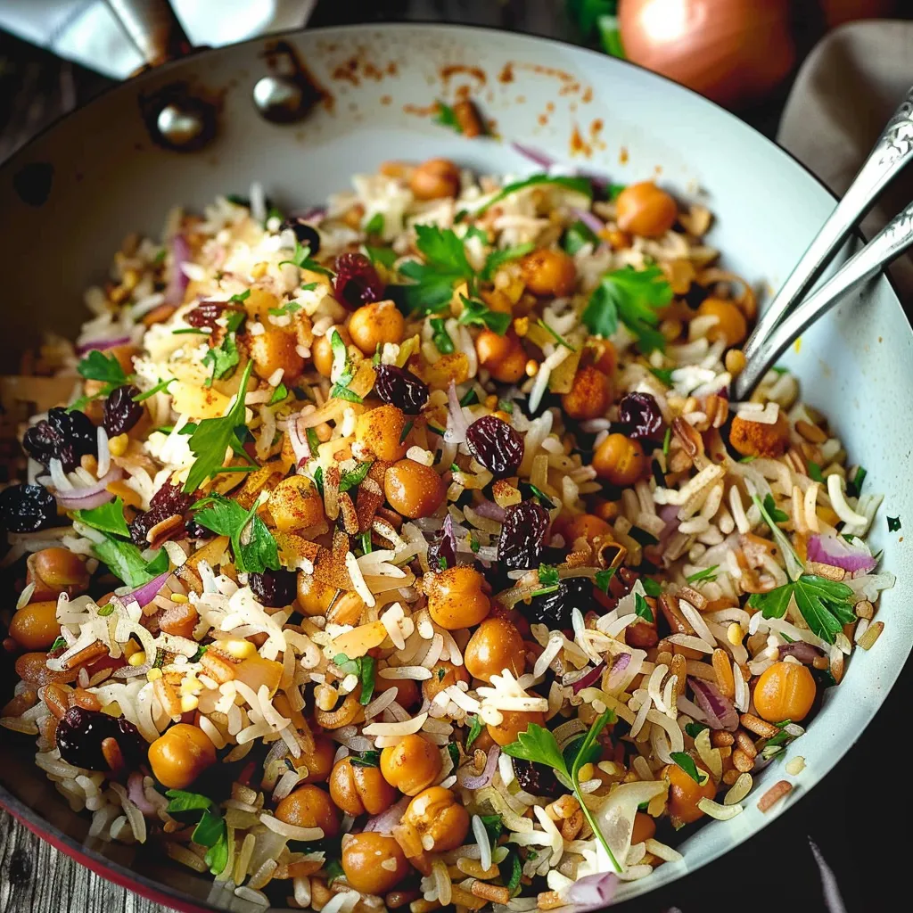 Riz pois chiches savoureux