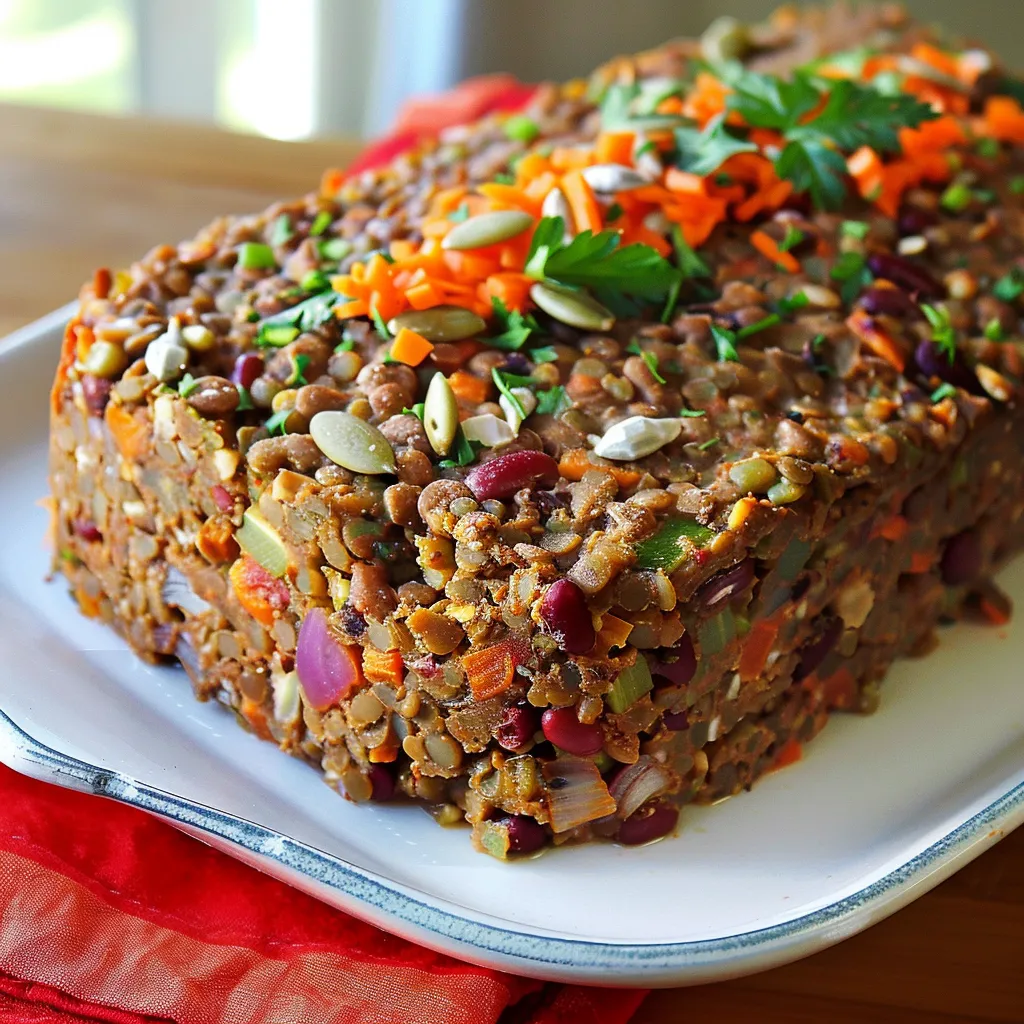 Pain de légumes et légumineuses (végane)