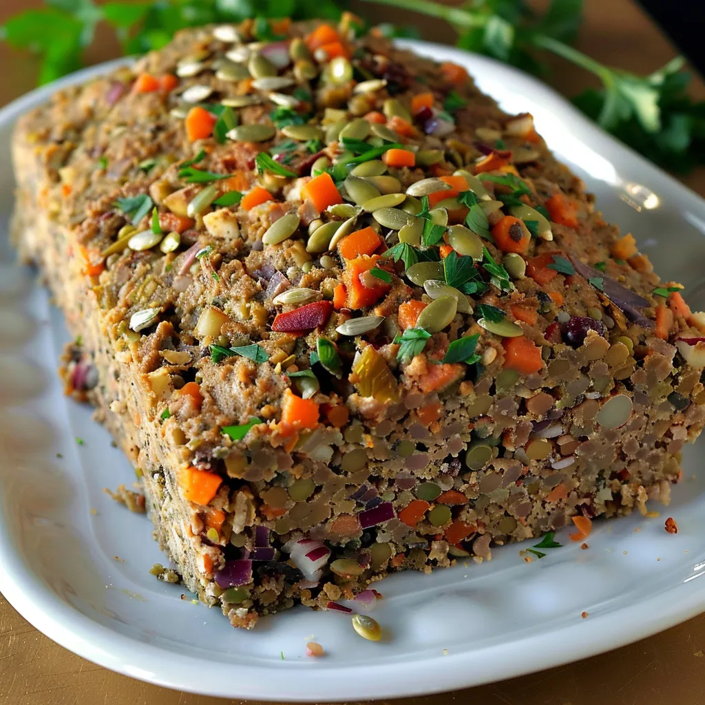 Pain végane légumes savoureux et nourrissant