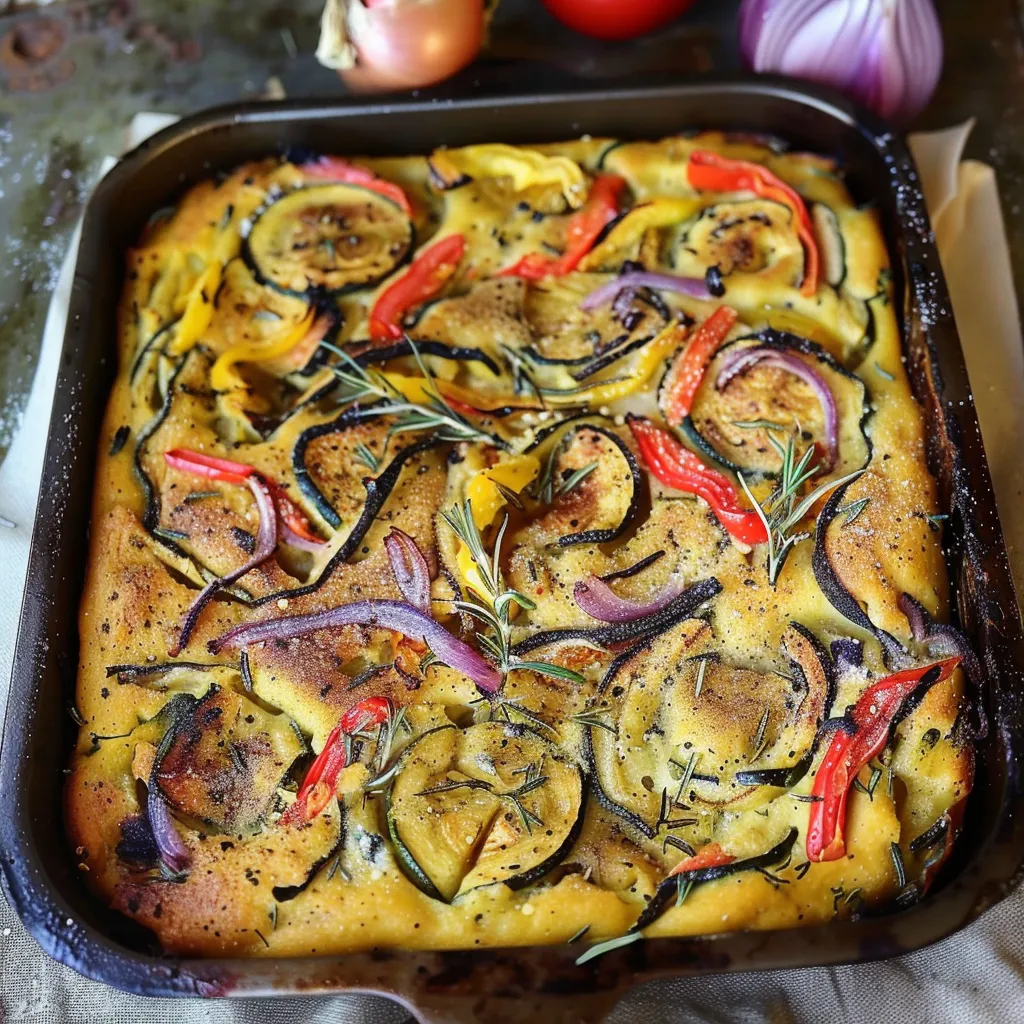 Socca veggie simple savoureuse
