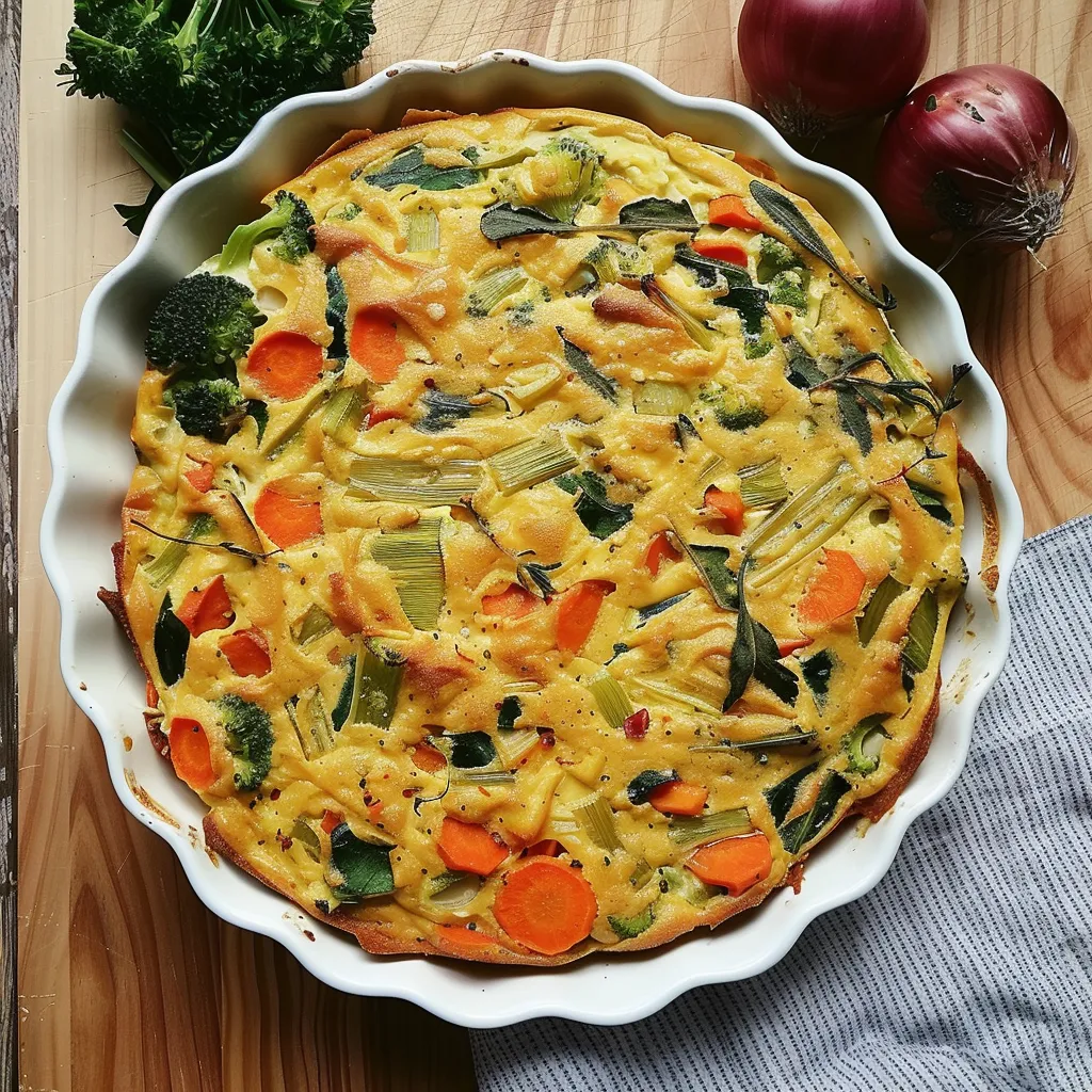 Quiche Végétarienne pois chiches simple et pleine de peps