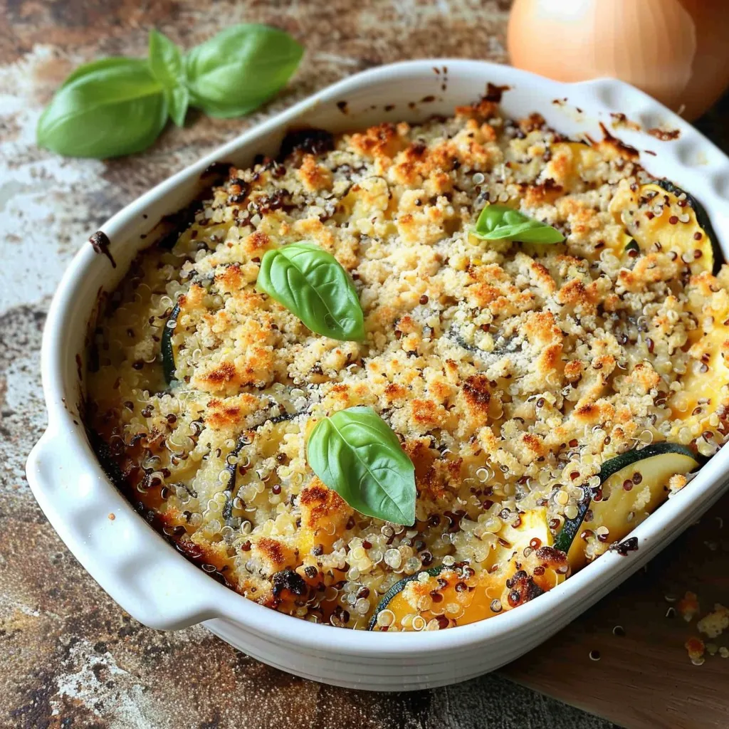 Gratin Quinoa Courgettes Délicieux Végétarien