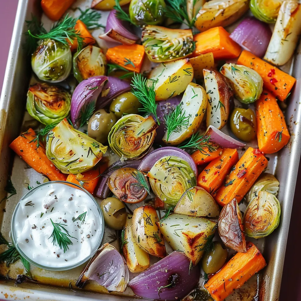 Légumes d’hiver dorés au four