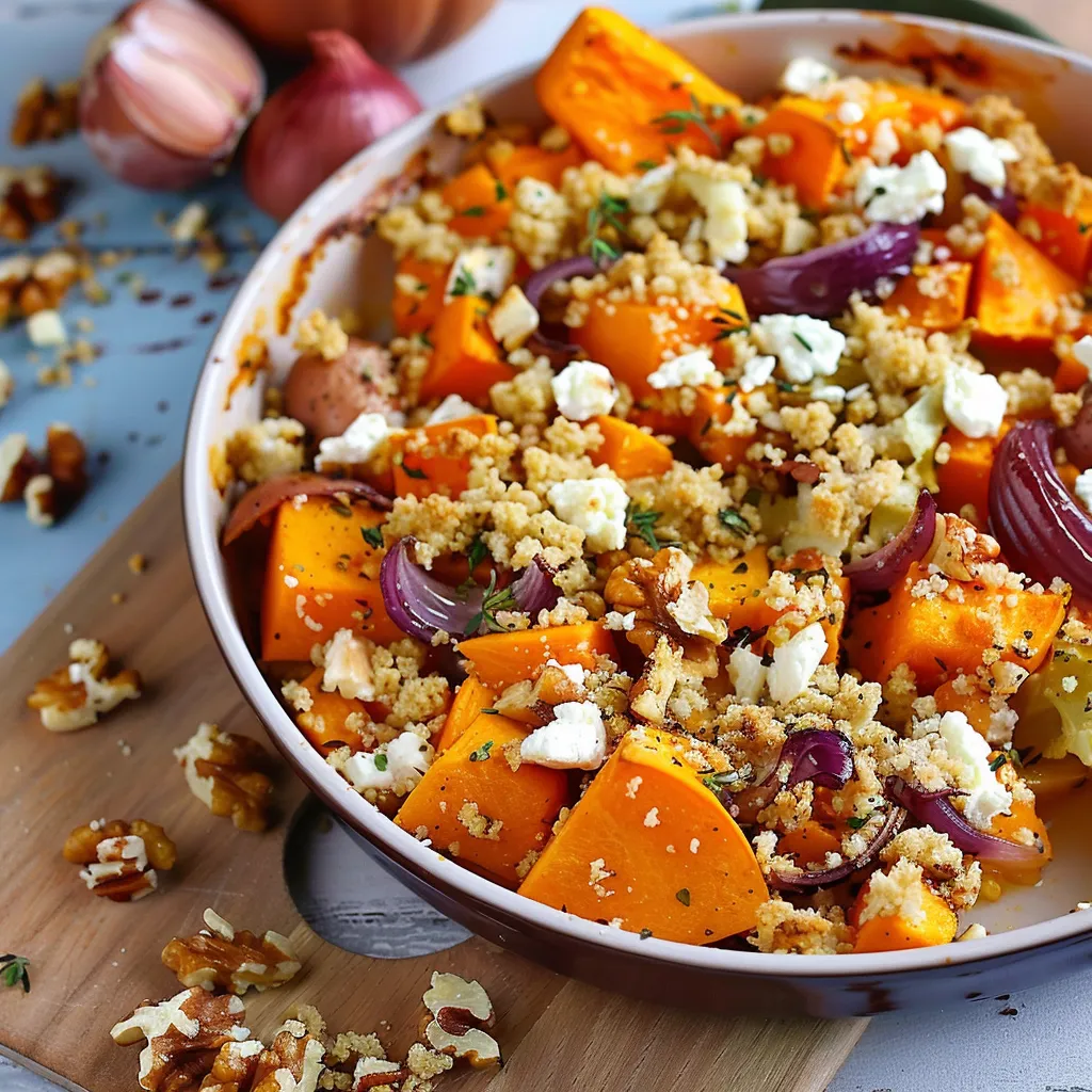 Délicieux Crumble Salé aux Légumes d'Hiver Végétarien