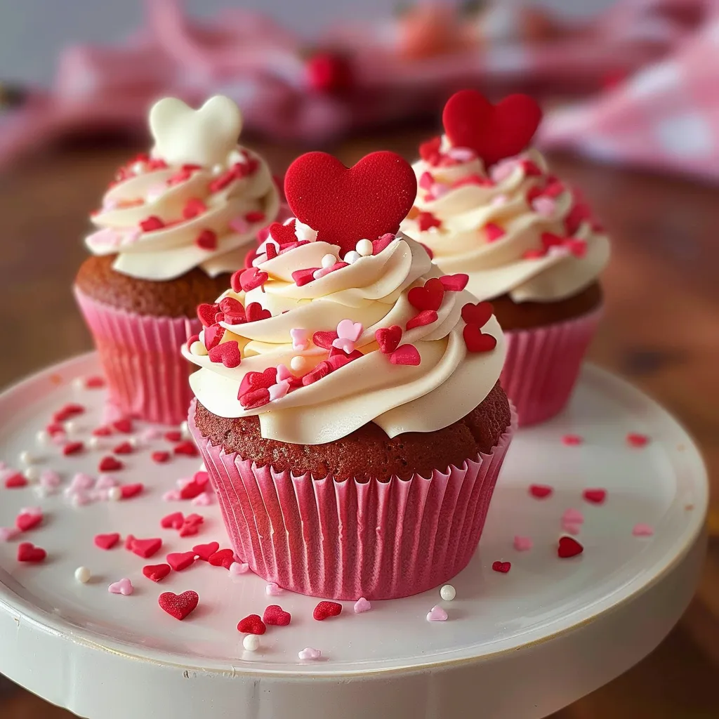Cupcakes Saint-Valentin pleins de tendresse