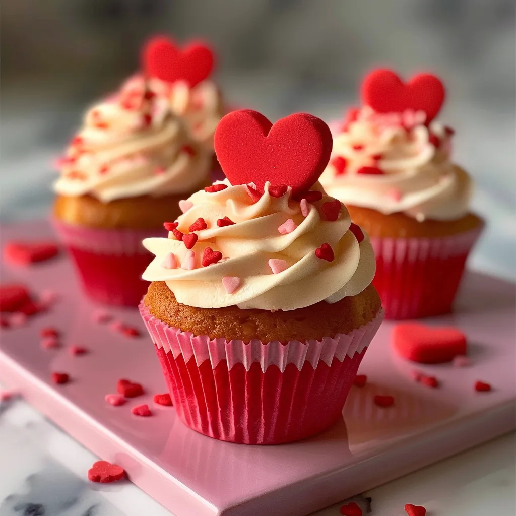 Cupcakes Saint-Valentin moelleux et délicats