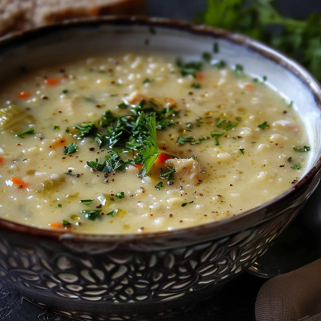 Soupe Iranienne à l'Orge et au Poulet – Saveur Authentique