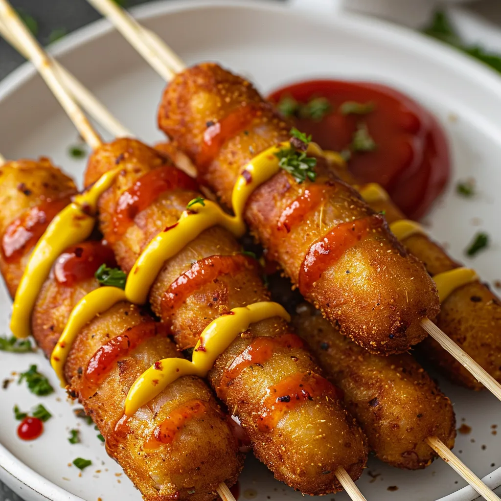 Corn dogs maison faciles et dorés